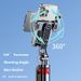 Selfie Stick-statief met Bluetooth-afstandsbediening en ledlamp - uitschuifbaar tot 1,8 m, 360° draaibaar, universele telefoonhouder voor reizen/vloggen/livestreamen_voghion.com