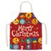 Cartoon Christmas Day, Cotton And Linen Apron Resistant To Dirt And Easy To Clean_voghion.com