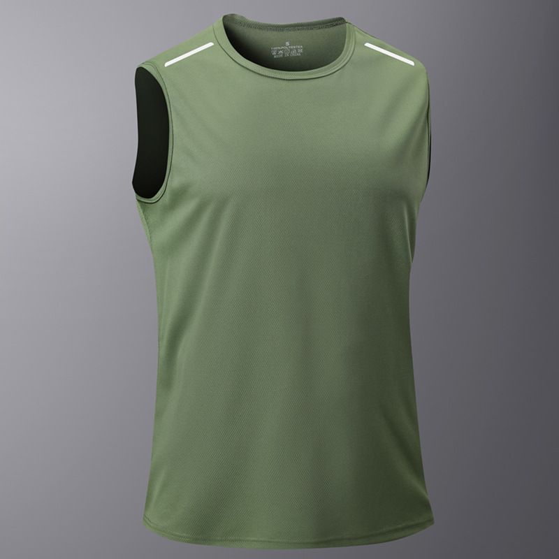 Herren-Workout-Tanktop aus Eisseide – schnelltrocknendes und atmungsaktives Netzgewebe für Fitnessstudio und Laufen_voghion.com