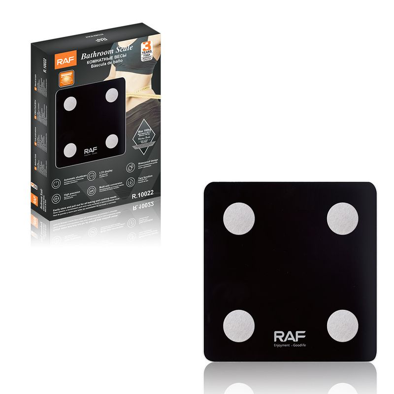 Balance électronique RAF, balance de poids en verre de haute précision pour usage domestique, conception durable_voghion.com