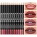 Heißer verkauf 12 farbe lip liner set holz sharp enable wasserdicht nicht wisch matt nude lippenstift lippenstift_voghion.com