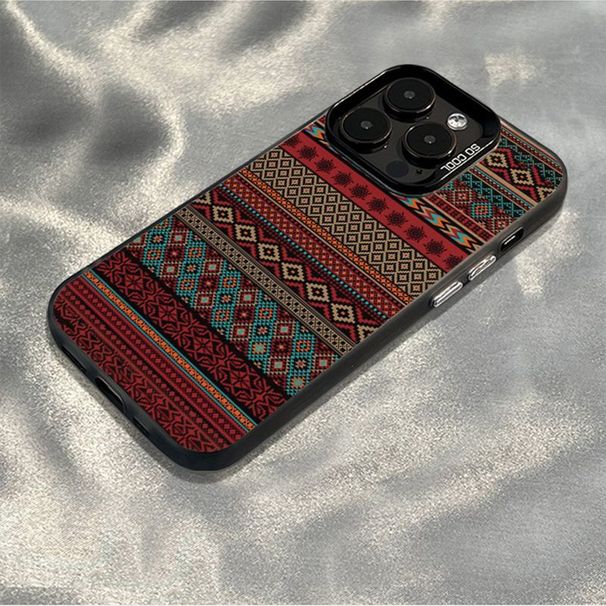 16 Max Phone Case 15 Folk Style Totem 14 Silicone 11 Matte 13 Light Full Coverage 12 Pro Silver X_voghion.com