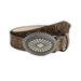 Wind Babes Daily Brown Texture Niche Pin Buckle Belt Printed Pattern Belt_voghion.com
