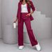 Damen-Anzugset mit langärmeligem Blazer und Hose – Büro-Casual (Grau/Rosa/Rot, S-3XL)_voghion.com