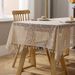 Kleine Blumenspitze Jacquard Tischdecke Französische Atmosphäre Tischmatte Hintergrundtuch Verschönern Dekoration Abdeckung_voghion.com