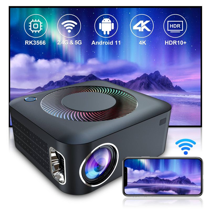 New 1080P Intelligent Ultra HD Projector for Hotels, Apartments, Homestays, Home Cinemas_voghion.com
