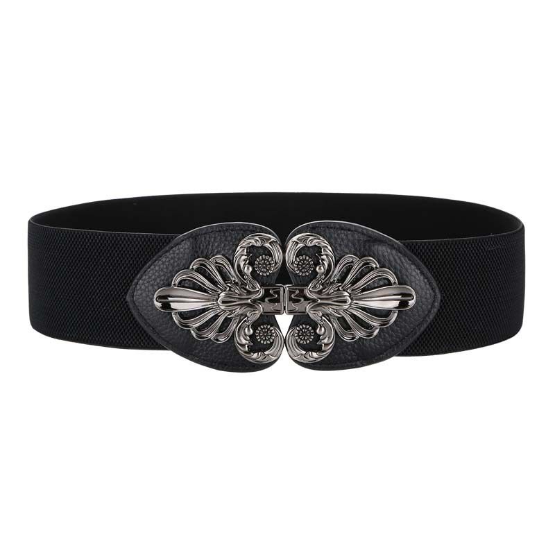 Women's Decorative Dress Elegant High Elasticity Belt Elastic Waistband Xiyin_voghion.com