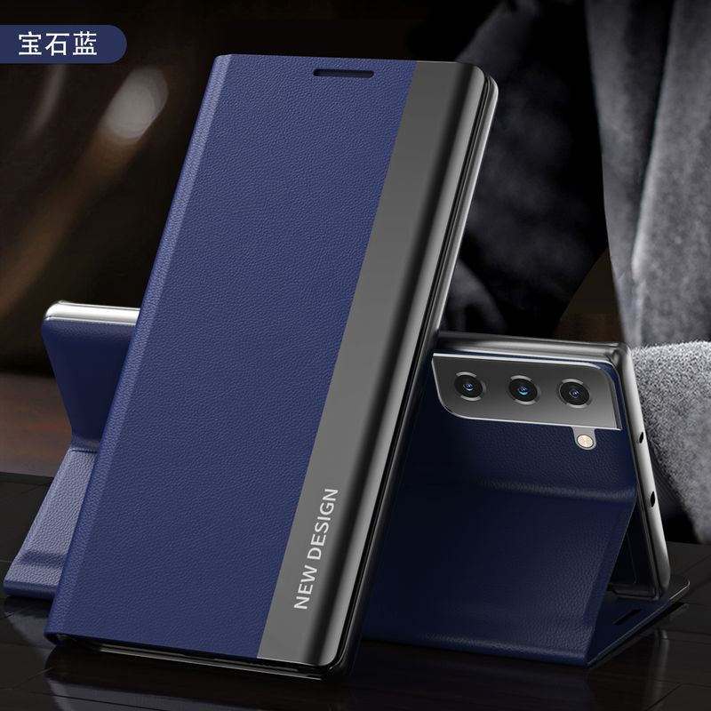 Custodia Flip in pelle con placcatura 9D per Samsung Galaxy S20 Ultra S21 FE S10 Lite S22 Plus S9 S8 S7 Edge Note 20 10 9 8 Cover Fu_voghion.com