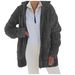 Plush Fleece Zip-Up Hooded Jacket – Cozy Winter Outerwear, Oversized Fit, Deep Pockets, S/M/L/XL/XXL/XXXL_voghion.com