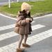 Kids' Long Puffer Jacket, Unisex Winter Coat With Hood, Polyester-Filled For 3-8 Years (100-150cm)_voghion.com