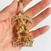 Collana con pendente Hip Hop Large Death Row Records 5A zircone placcato in oro reale_voghion.com