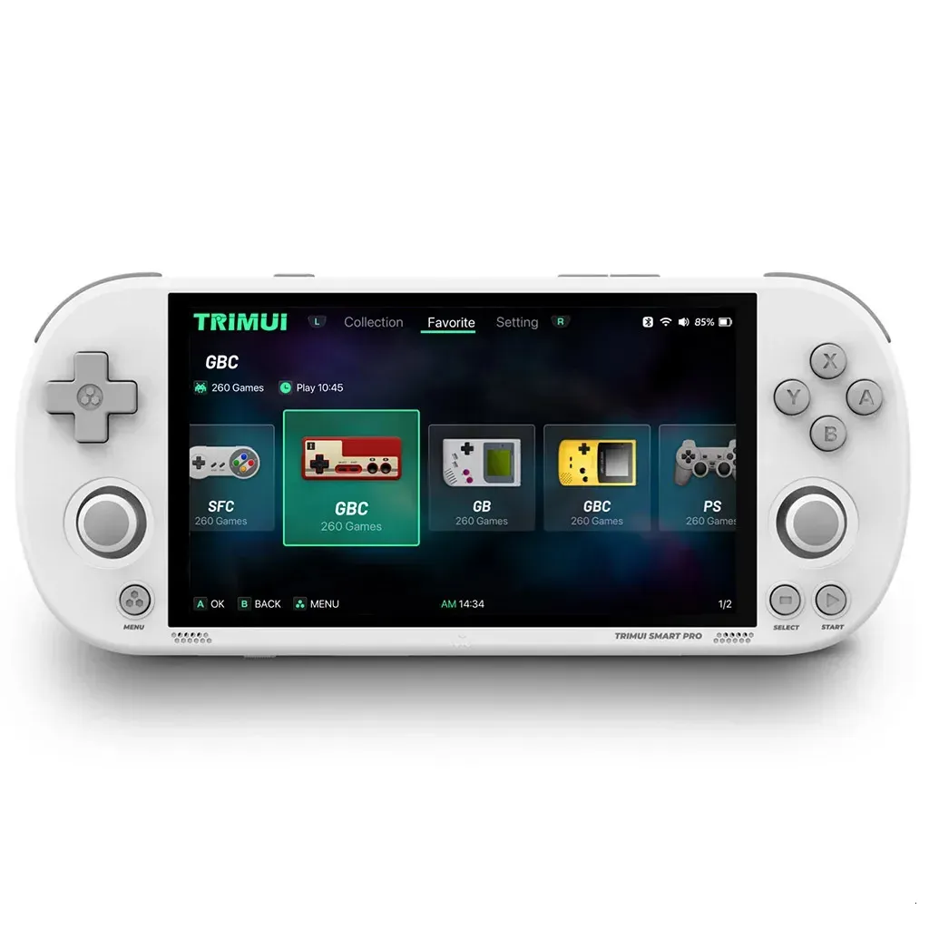 Console di gioco portatile retrò TRIMUI Smart Pro 5000mAh Schermo IPS da 496 pollici 30000 giochi Lettori video portatili 240618_voghion.com