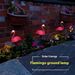 Solar-Flamingo-Gartenleuchten – wasserdichte LED-Gartendekoration für Wege, Terrassen, Rasen (Pink/Rot, 6 Stunden+ Laufzeit, 1/3er-Set)_voghion.com