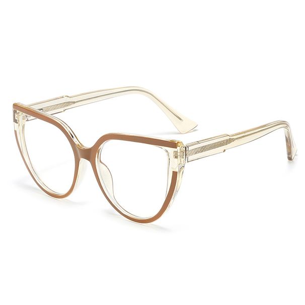 Occhiali anti luce blu 2024 per donna, gambe con attacco PC, specchio piatto alla moda, possono essere dotati di_voghion.com