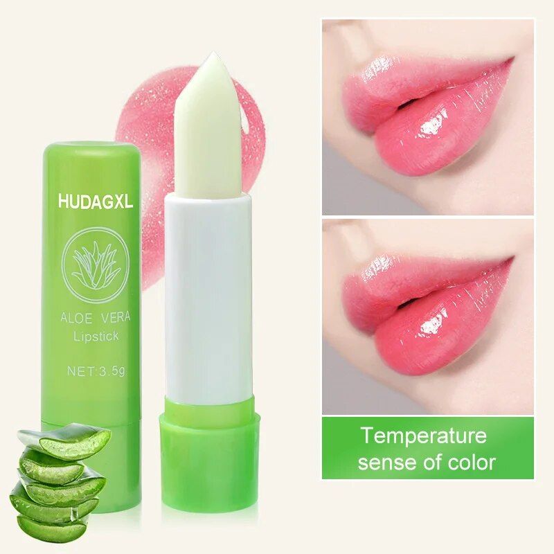Sklep z kosmetykami Lasting Smooth Long Color Changing Lipstick Nawilżająca, nawadniająca, wodoodporna i zapobiegająca pękaniu pomadka Aloe Vera_voghion.com