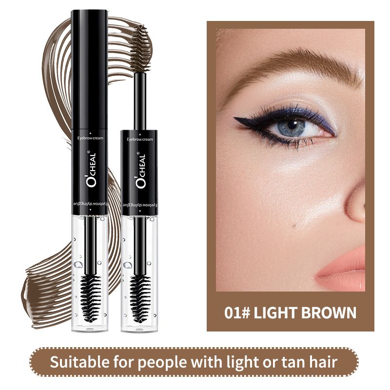 O'CHEAL Dual-Head Eyebrow Tint & Gel - Waterproof Long-Lasting Brow Color & Styling_voghion.com
