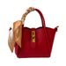 Red Wedding For Bride 2025 New Niche High-end Crossbody Handbag Basket Bucket Bag_voghion.com