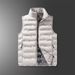 Graphene Self-Heating Vest For Men – Lightweight Quilted Sleeveless Jacket With Stand Collar (Black/Grey/) Windproof Casual & Sports Wear_voghion.com