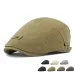 Moda Quattro Stagioni Poliestere Solido Berretto Giornalaio Berretto con Visiera Piatta Uomo e Donna Pittore Basco Cappelli 06_voghion.com