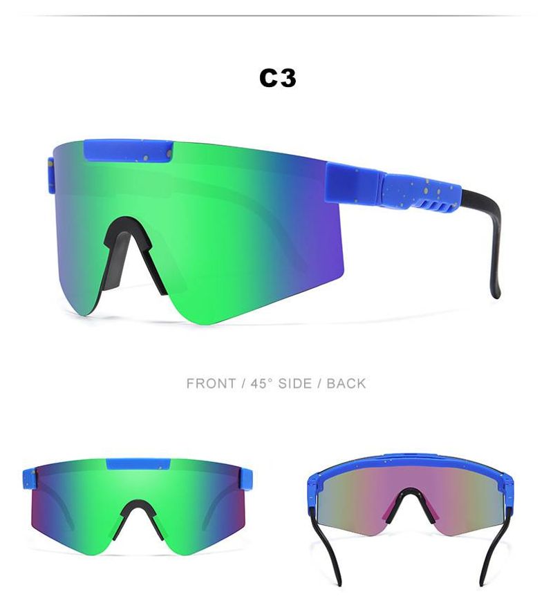 Cycg Large frame dazzg TR electroplated true film integrated with sports sunglasses_voghion.com