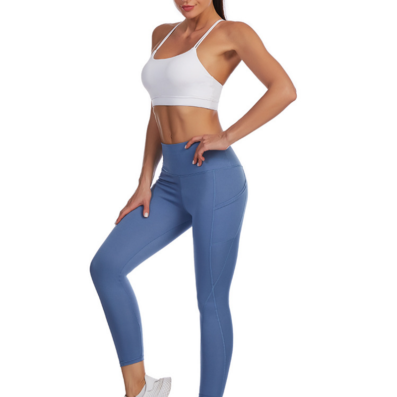 Pantalones de yoga para mujer, cintura alta, levantamiento de cadera, ajustados, deportivos, con bolsillos laterales_voghion.com