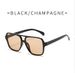 New European And American Pilot Double-beam Sunglasses, Men's UV-resistant Sunglasses, Women's Fashionable Retro Glasses_voghion.com
