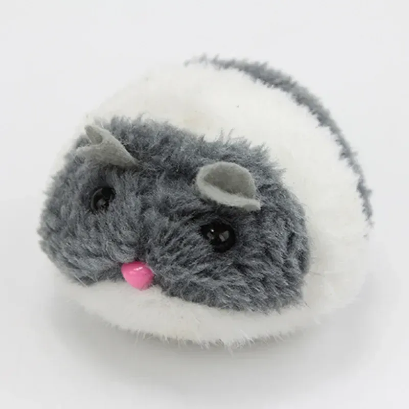 Funny Interactive Little Mouse Rat Kitten Cat Shaking Movement Plush Dog And Cat Toys, 1PC Fur Pet Supplies Gifts_voghion.com