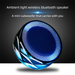 Mini altoparlante portatile Bluetooth con slot per schede, luce colorata, piccolo subwoofer per telefono e computer_voghion.com