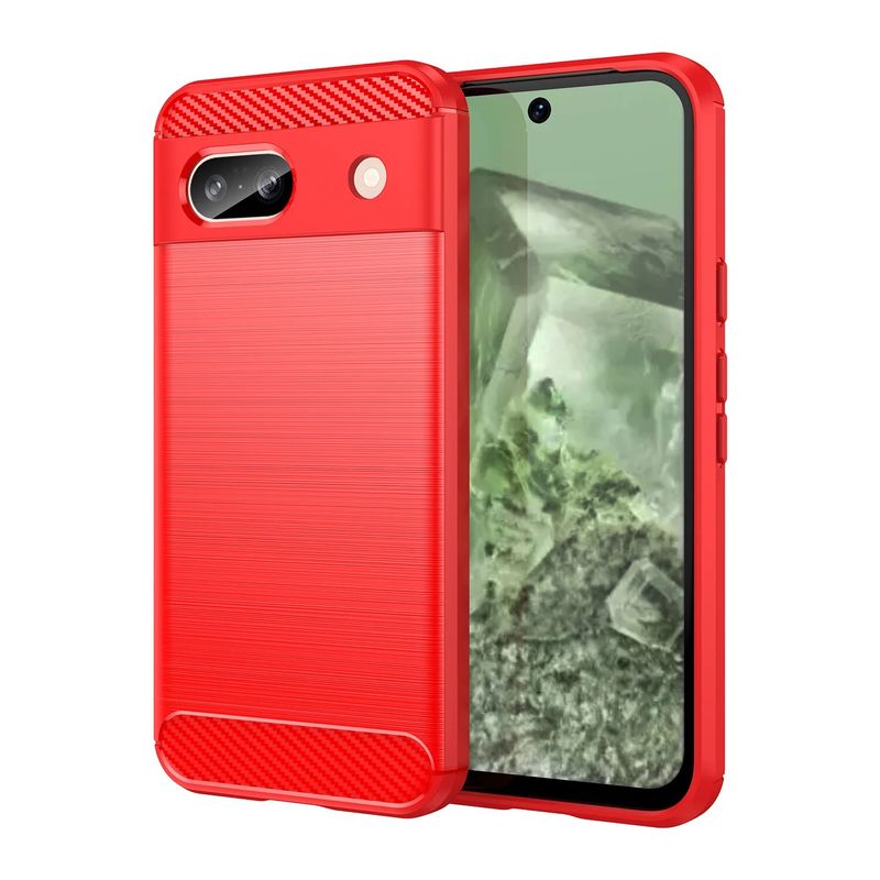Funda de fibra de carbono para Google Pixel 8A, funda de silicona suave a prueba de golpes para Google Pixel 8A_voghion.com