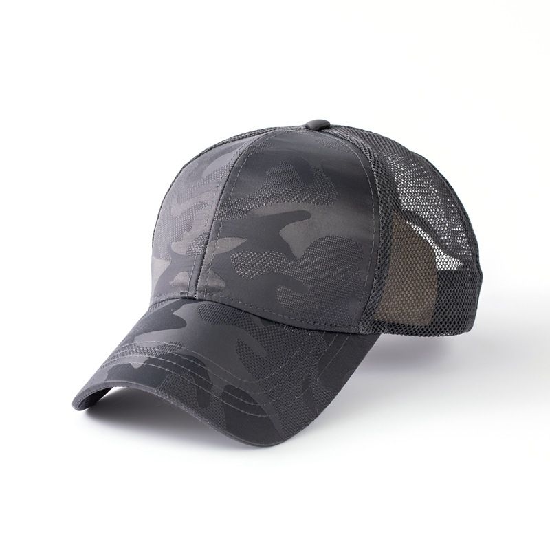 Męska Outdoor Camouflage Baseball Summer Mesh Oddychająca Cienka Osłona Przeciwsłoneczna Filtr Przeciwsłoneczny Sport i Rekreacja Kapelusz Duck Tongue_voghion.com