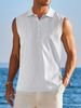 Herrenbekleidung Sommer Halboffenes ärmelloses Unterhemd Outdoor Casual Weste_voghion.com