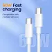 30cm Short To Fast Charging For IPhone 15 Xiaomi Samsung Huawei Power Bank 25cm USB To Type C/USB C Data Cable_voghion.com