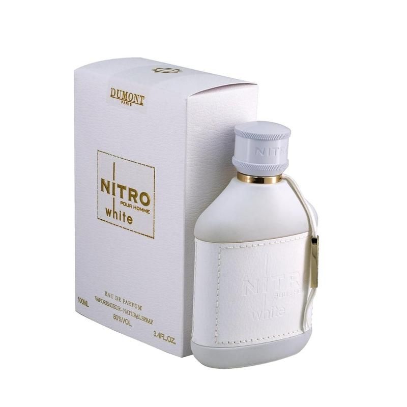 Dumont Nitro White Eau de Parfum für Herren, 100 ml Spray, Vanille-Amber-Duft_voghion.com