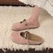 Hausschuhe im französischen Abendstil für Damen 2025 Neue Frühlings-Flach-Mary-Jane-Damenschuhe mit weicher Sohle und Rock Sanfte Bohnenschuhe_voghion.com