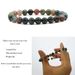 Bracciale elastico con perline elastiche, ametista, ematite, agata rossa, 2 pezzi, occhio di tigre, polvere di cristallo, pietra vulcanica, 8 mm_voghion.com