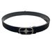 Nuevo cinturón negro retro con hebilla de metal moderna y genial para hombres, simple y minimalista para mujeres, cinturón decorativo con estilo Ins, cinturón de nicho para pantalones_voghion.com