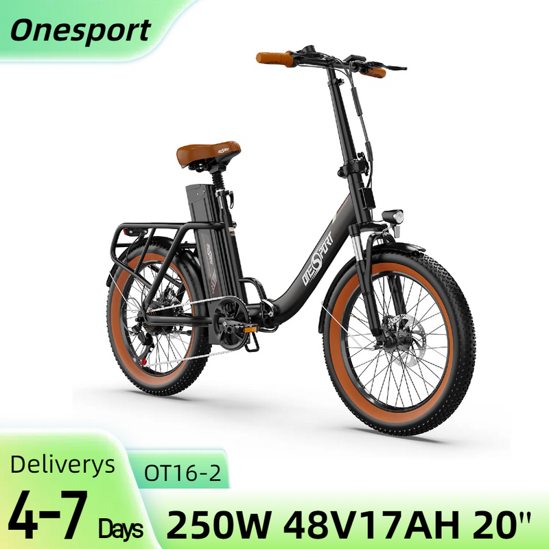 ONESPORT OT16 Ηλεκτρικό ποδήλατο 20" Ελαστικά 250W Κινητήρας 48V 17Ah Μπαταρία_voghion.com