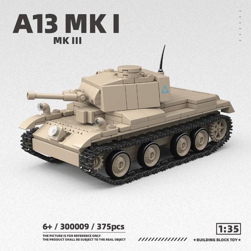 World War II Army Military Classic Model A13 MK.I Tank Collector's Edition Model Kit Building Block Toy_voghion.com