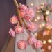 Romantic LED Rose String Lights - 2M/3M Artificial Foam Roses With Warm White/Pink LED Petals, Battery Powered For Indoor Decor, Wedding & Christmas_voghion.com