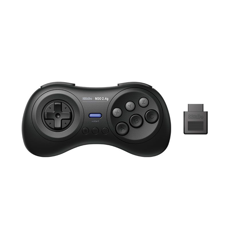 Supporto per maniglia wireless Hall M30 2.4G a otto posizioni, supporto per computer cablato Sega MD Game Hine, Nsswitch, consegna continua_voghion.com