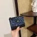 Denim Pattern Wallet Women, Short Style, Korean Version, Multi-Card Slots, Foldable, Long Style For Students, Clutch,_voghion.com