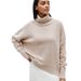 Übergroßer Rollkragenpullover für Damen – Anti-Pilling-Winterstrickwaren, weicher und warmer Rollkragenpullover, locker sitzendes Freizeitoberteil_voghion.com