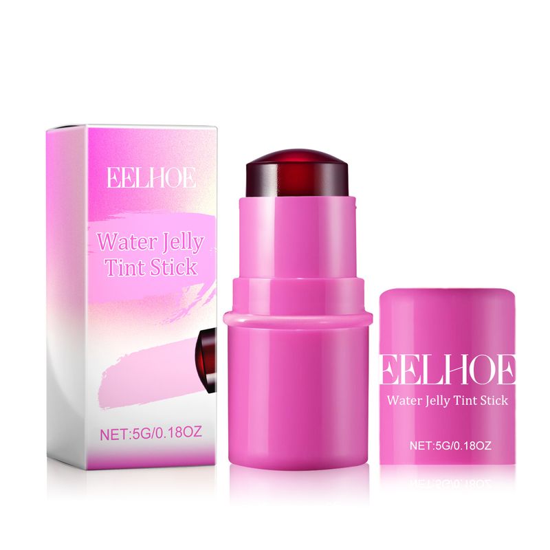EELHOE fruit jelly berry color blush lip gloss stick moisturizing lip gloss and blush dual-purpose stick that shows complexion_voghion.com