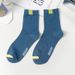 Hot Sale Trendy Versatile Mid-Calf Long Letter Sports Four Seasons Men's Business Socks_voghion.com