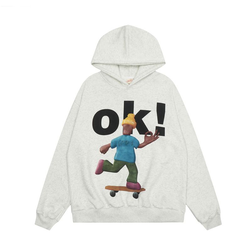 Felpa con cappuccio da uomo street cartoon autunno e inverno alla moda, stile coppia, giacca con cappuccio da donna_voghion.com