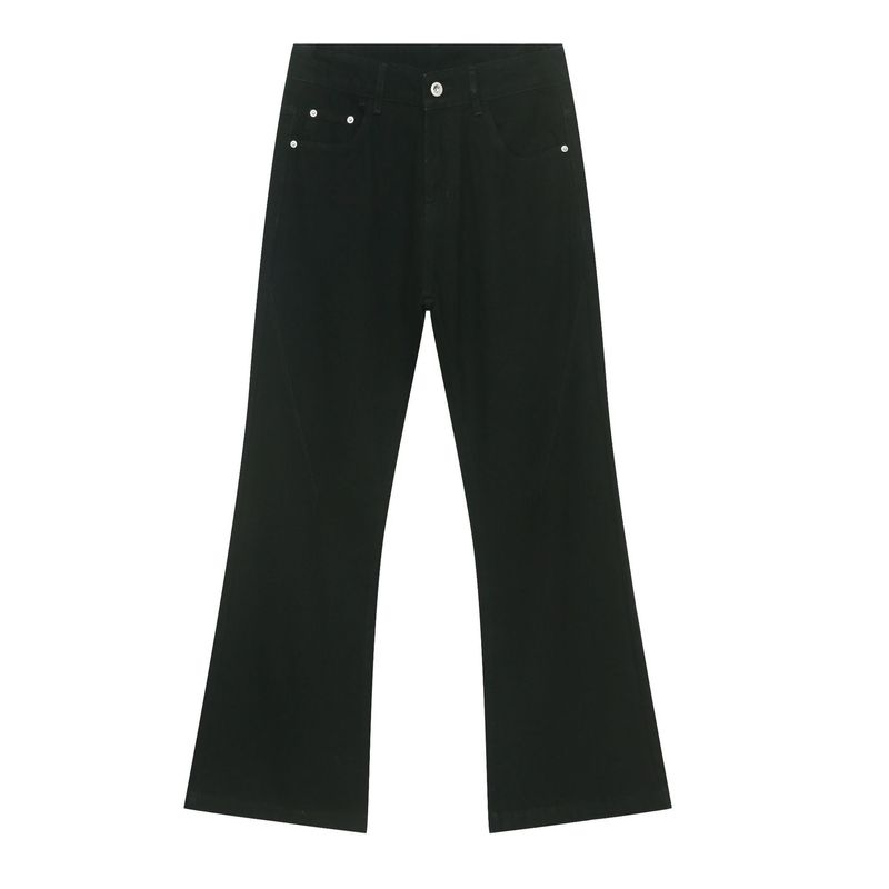 EF JEANS | 2023 New American Retro White Slightly Pulled Pants Slim Washed Straight Wide-leg Jeans Men_voghion.com