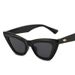 DYTYMJ Cat Eye Sonnenbrille Frauen Kleine Dreieck Rahmen Shades für Frauen Retro Cateye Sonnenbrille Lunette De Soleil Femme_voghion.com