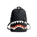 2025 New Men's Graffiti Printing Fashion Shark Mouth Casual Fashion Backpack Daily Commuting Shoulder Bag_voghion.com