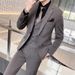 CT Men's Business Three-Piece Set Youth Fashion Single Button Groom Best Man Suit_voghion.com