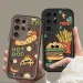 Soft Silicone Back Case For Samsung Galaxy S25 S24 S23 Ultra S22 S21 Plus FE 5G A54 A34 A14 A73 A53 A33 5G Funny Hamburger Cover_voghion.com